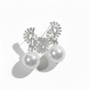 Gleaming Pearl Dangler Earrings