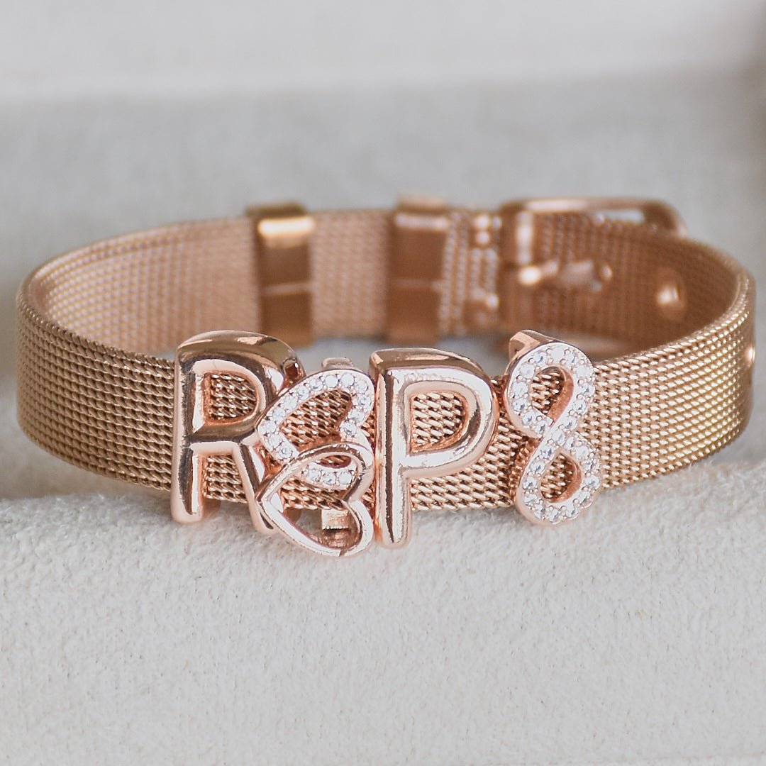 Gold Watch Band Bracelet | Personalised name for everyday wear - Upakarnaproduct_type