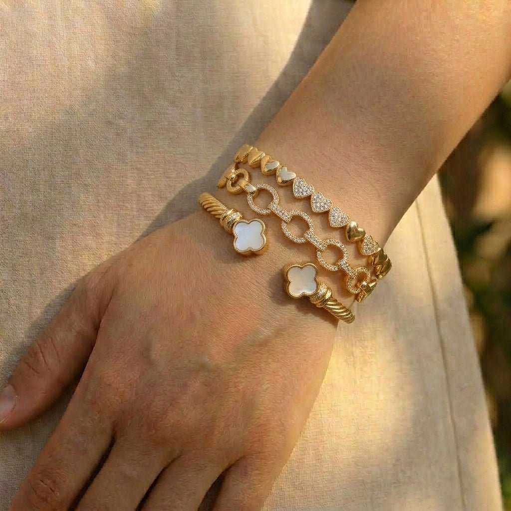 Golden Amour Bangle Stack - Upakarnaproduct_type