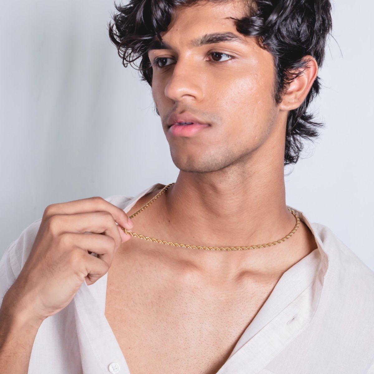 Golden Knot Men Necklace - Upakarnaproduct_type