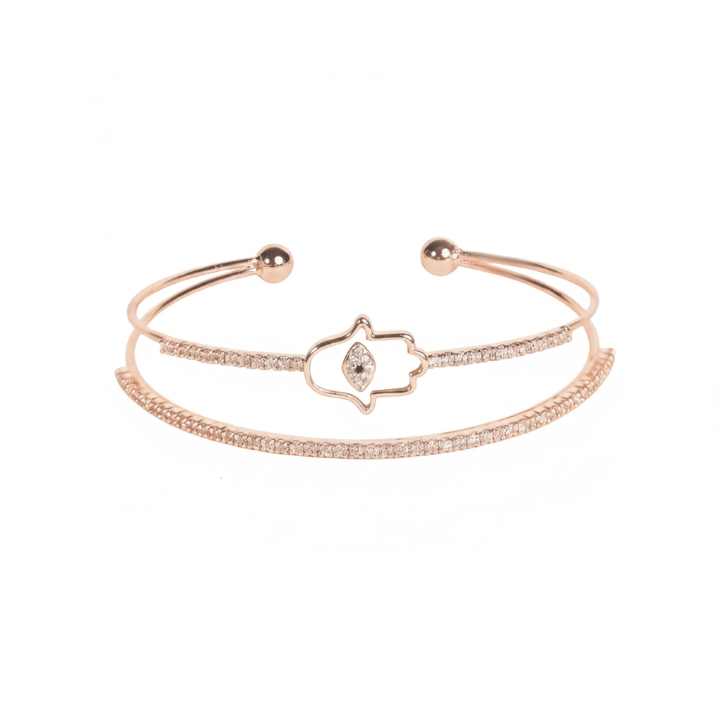 Hamsa Haven Cuff Bangle - Upakarnaproduct_type