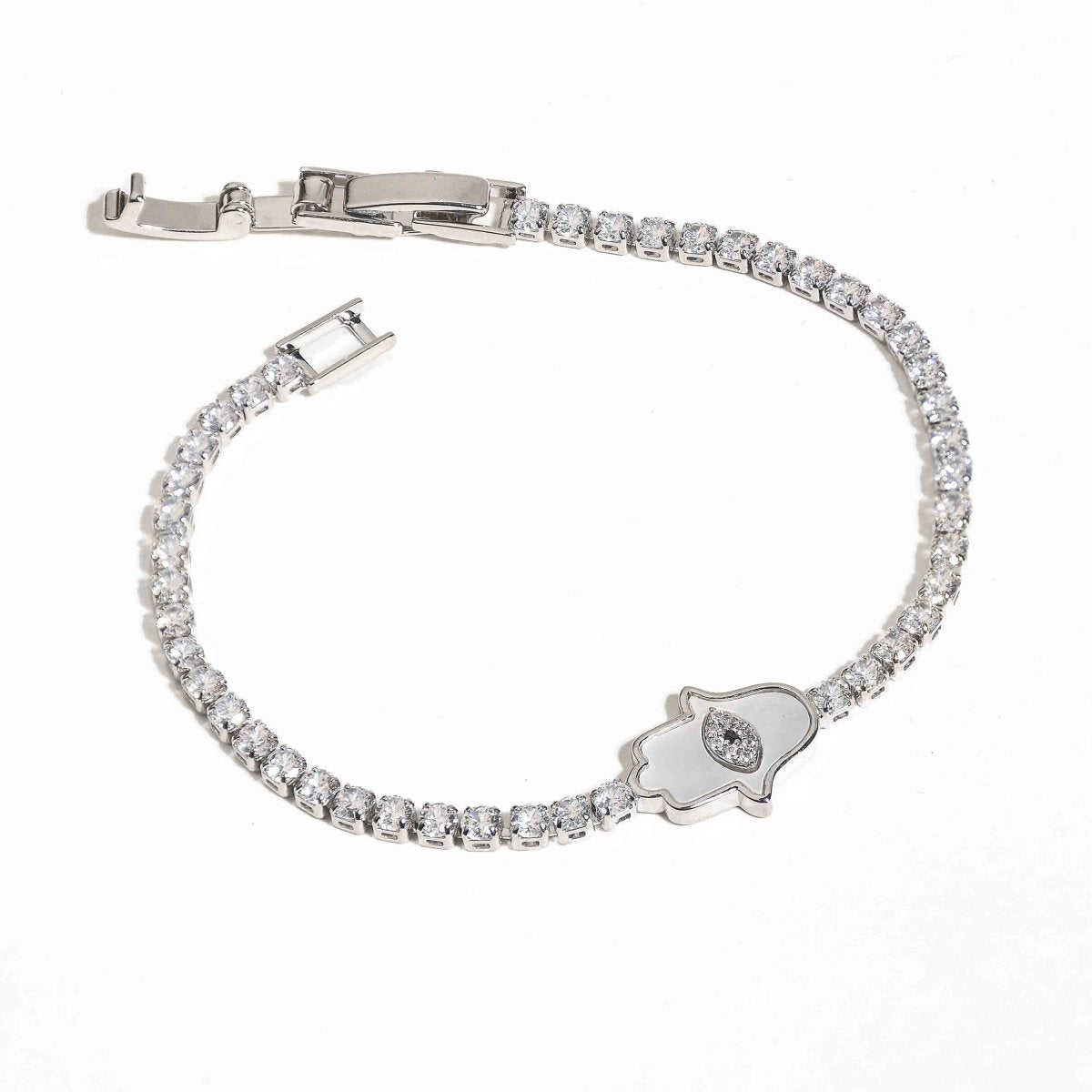 Hamsa tennis Bracelet - Upakarnaproduct_type