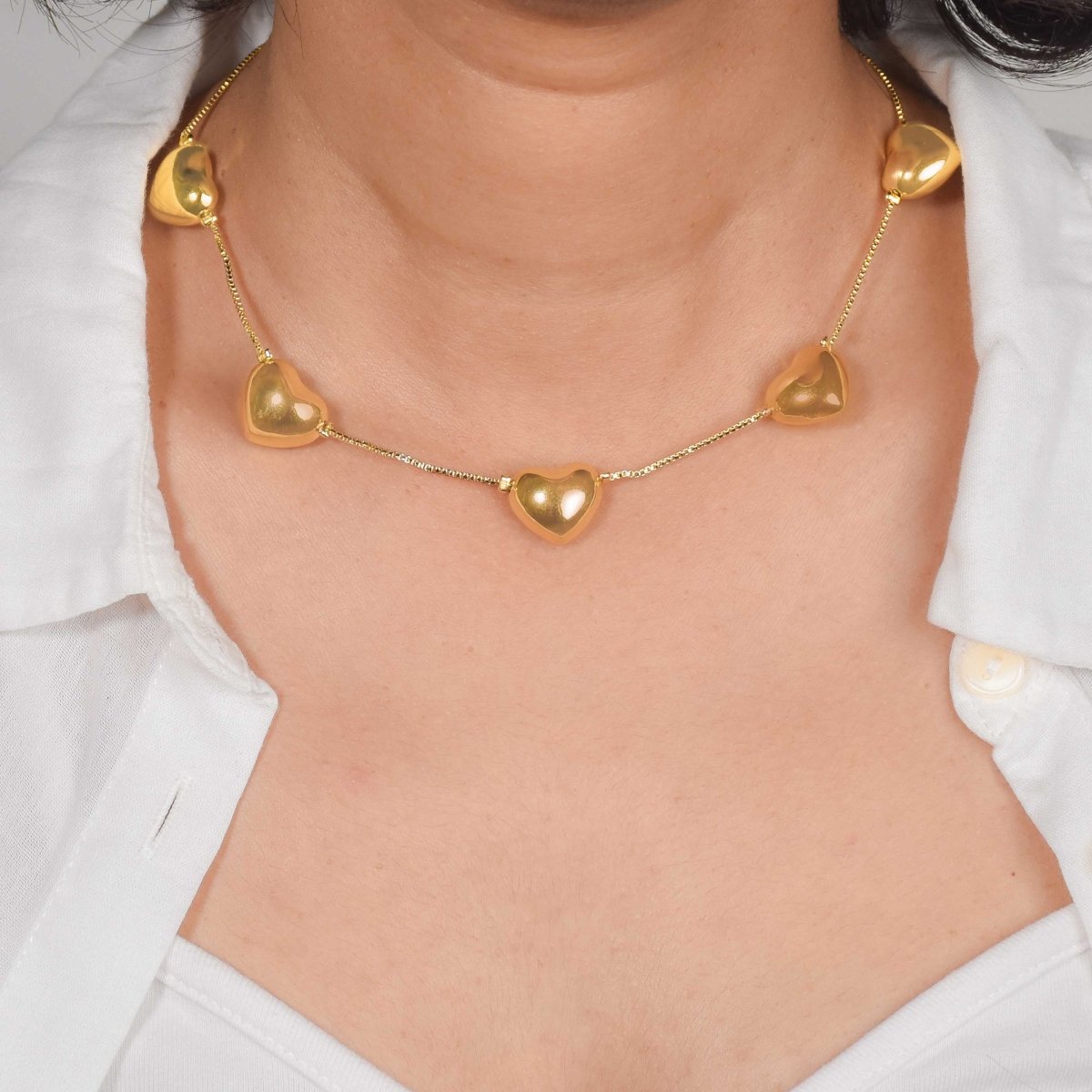 Heart Chain Necklace - Upakarnaproduct_type