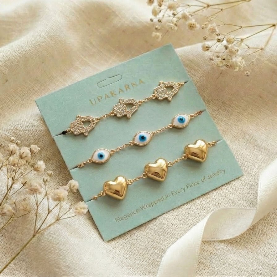 Heart Glow Bracelet Stack - Upakarnaproduct_type