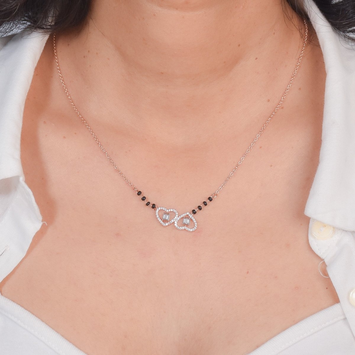 Hearts Entwined Mangalsutra Necklace - Upakarnaproduct_type