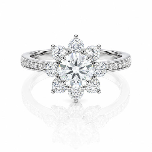 Imperial Blossom Ring, silver