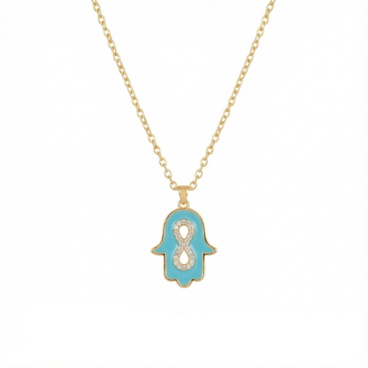 Infinite Hamsa Necklace - Upakarnaproduct_type