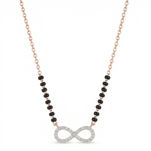 Infinity Diamond Mangalsutra Necklace