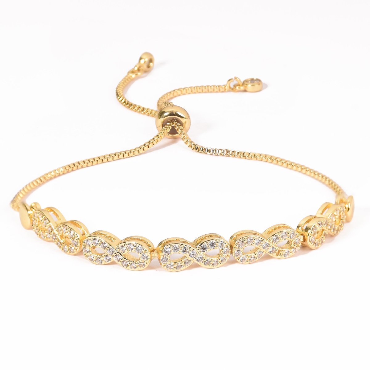 Infinity Diamond Tennis Bracelet - Upakarnaproduct_type