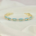 Interlinked Rhinestone Bangle