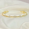 Interlinked Rhinestone Bangle