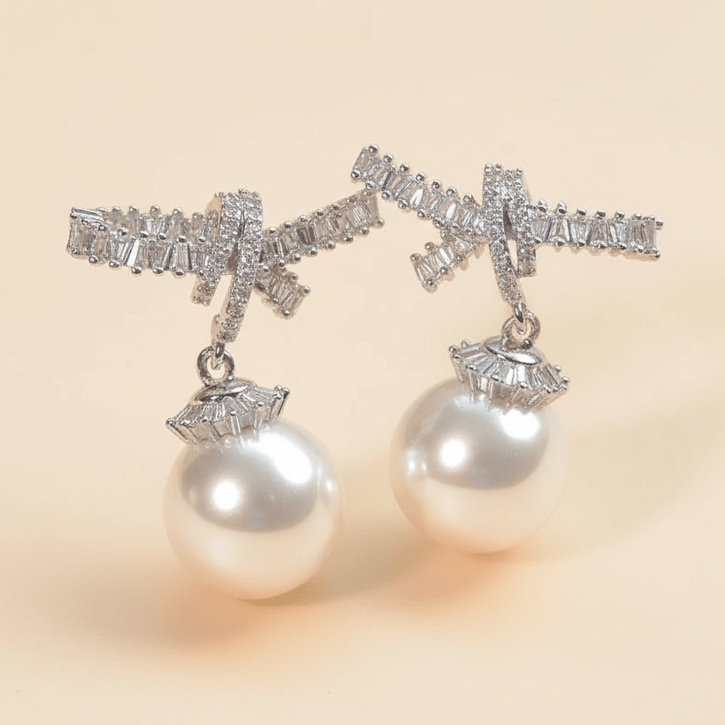Knot Pearl Earrings - Upakarnaproduct_type