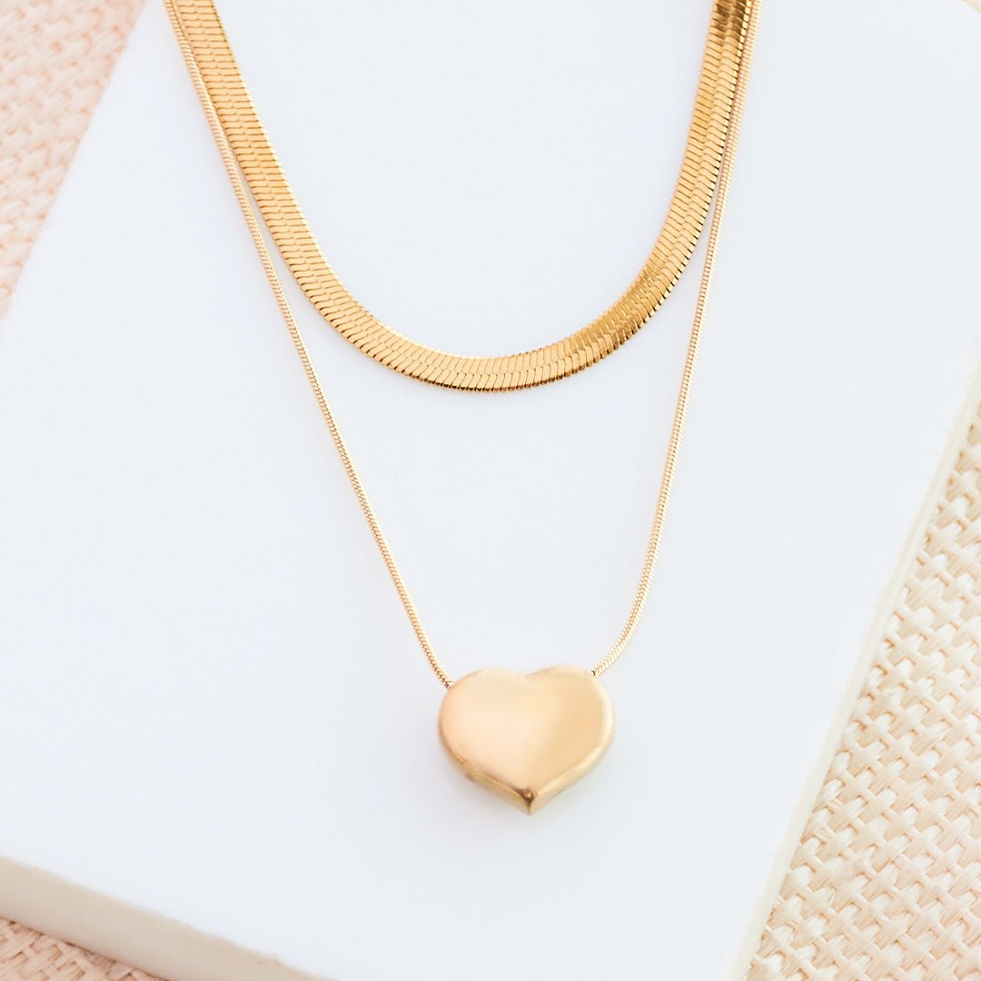 Layer Heart Snake Chain - Upakarnaproduct_type