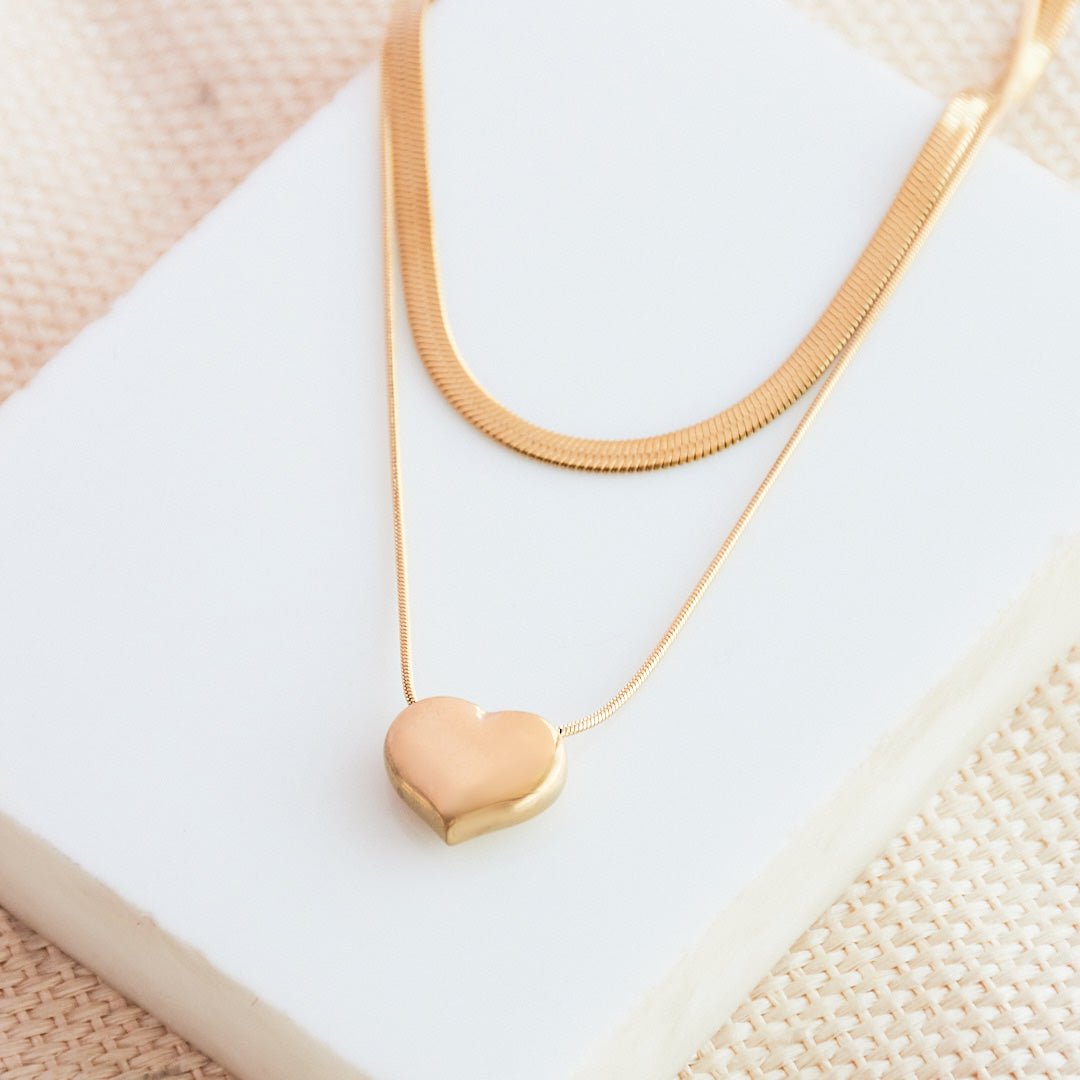 Layer Heart Snake Chain - Upakarnaproduct_type
