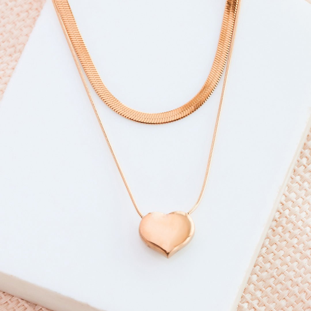 Layer Heart Snake Chain - Upakarnaproduct_type