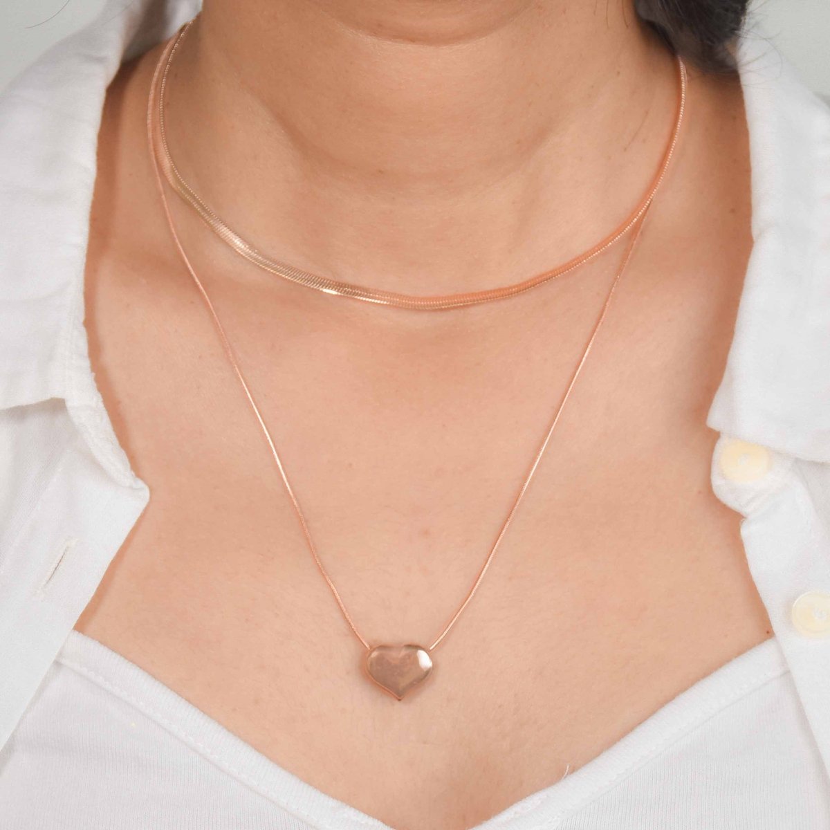 Layer Heart Snake Chain - Upakarnaproduct_type