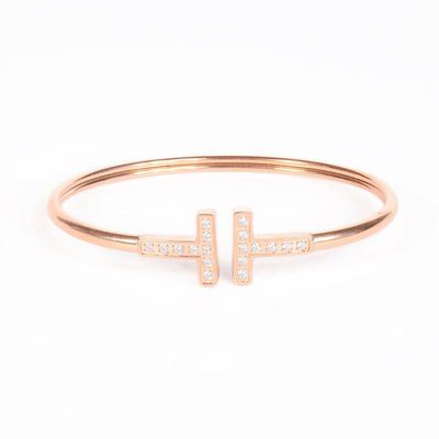 Linear Cuff Bangle | Anti-tarnish | Gold Plated | Adjustable