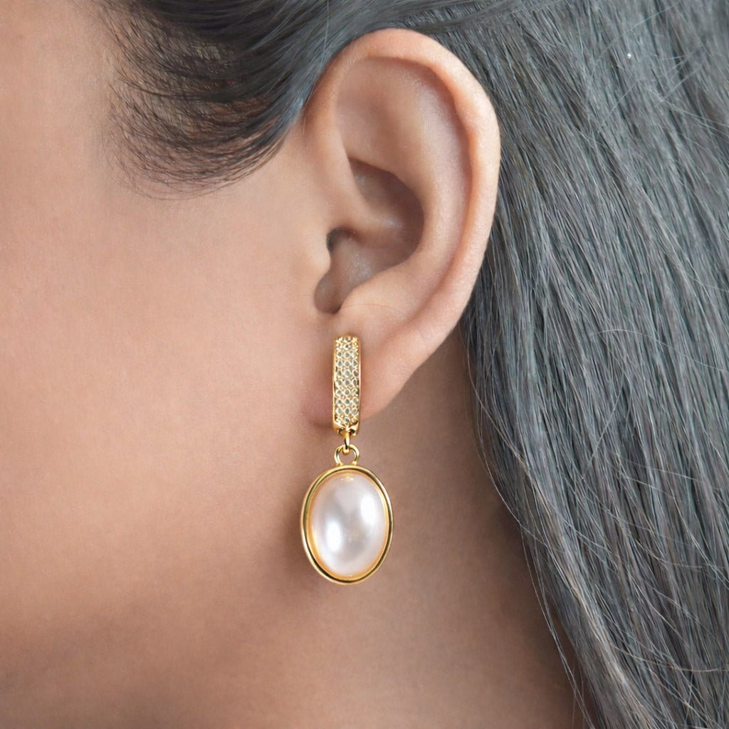 Lumina Pearl Danglers - Upakarnaproduct_type