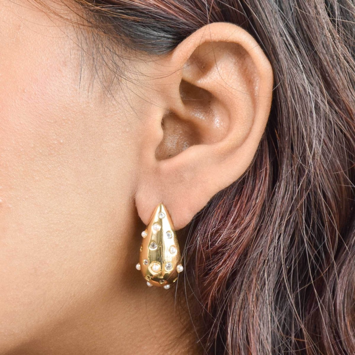 Luminous Tear Drop Earrings - Upakarnaproduct_type