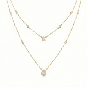 Majestic Teardrop Layered Necklace
