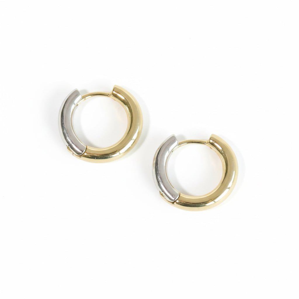 Metallic Glide Hoop Earring - Upakarnaproduct_type
