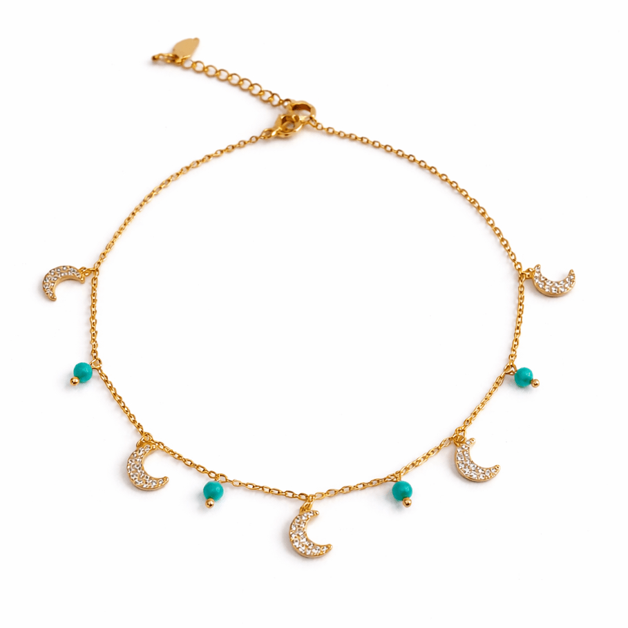Midnight Crescent Anklet - Upakarnaproduct_type