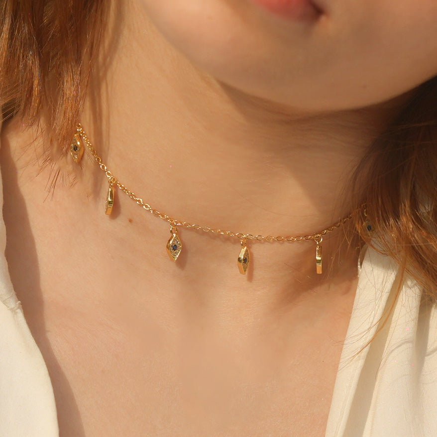 Mini Mystical Gaze Evil Eye Choker - Upakarnaproduct_type