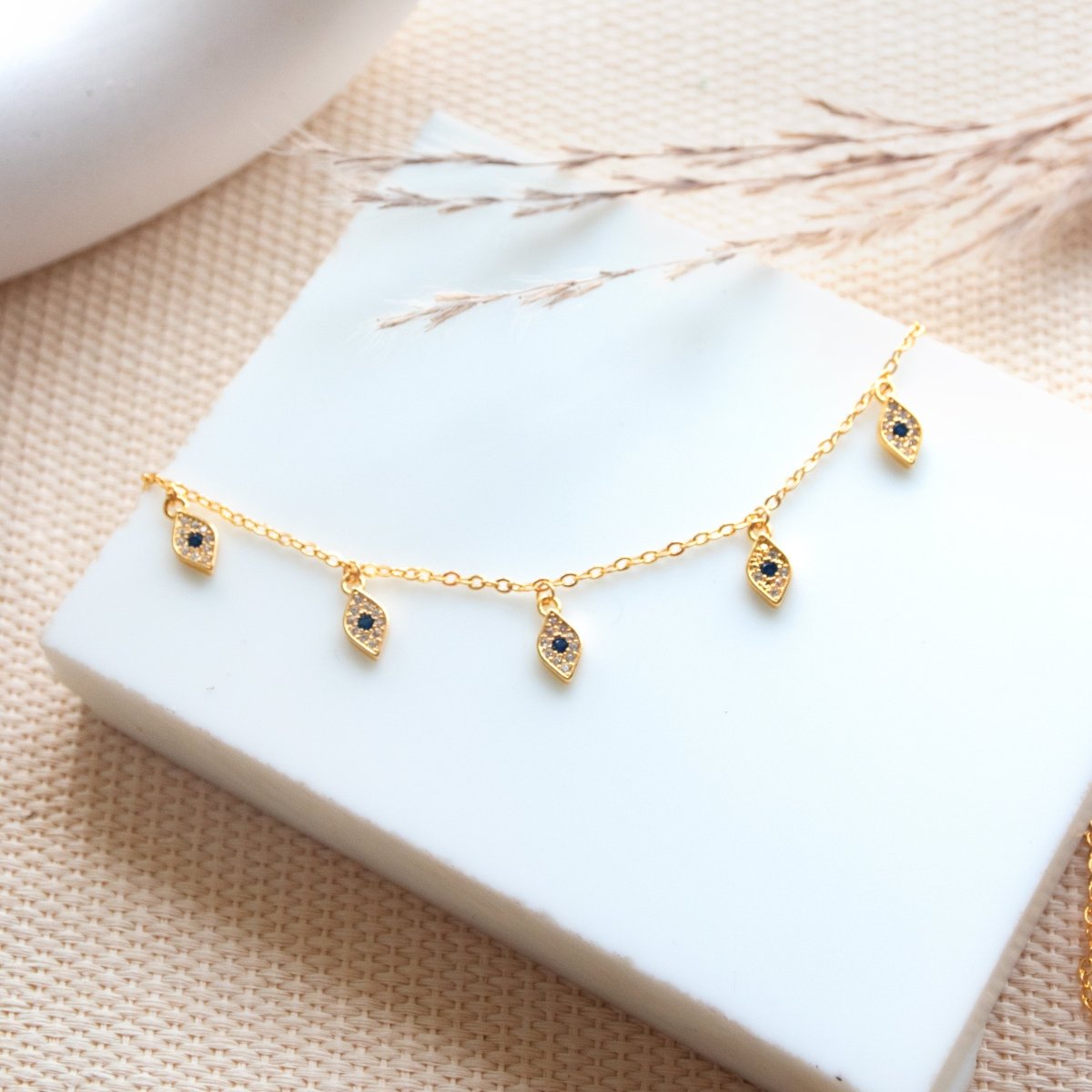 Mini Mystical Gaze Evil Eye Choker - Upakarnaproduct_type