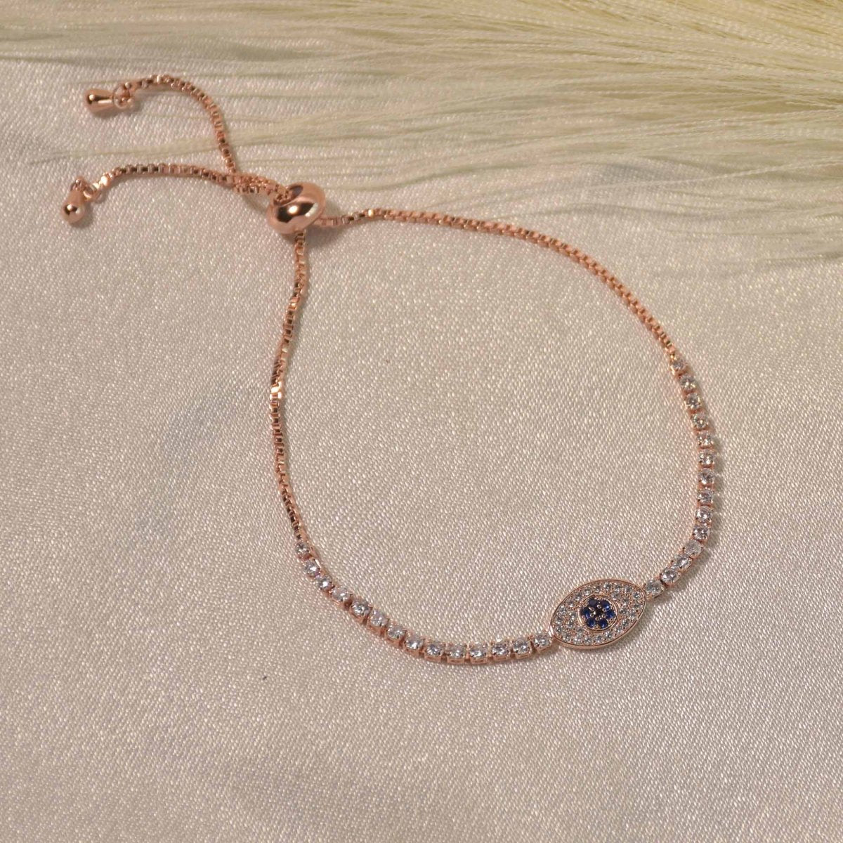Minimal Evil Eye Bracelet - Upakarnaproduct_type