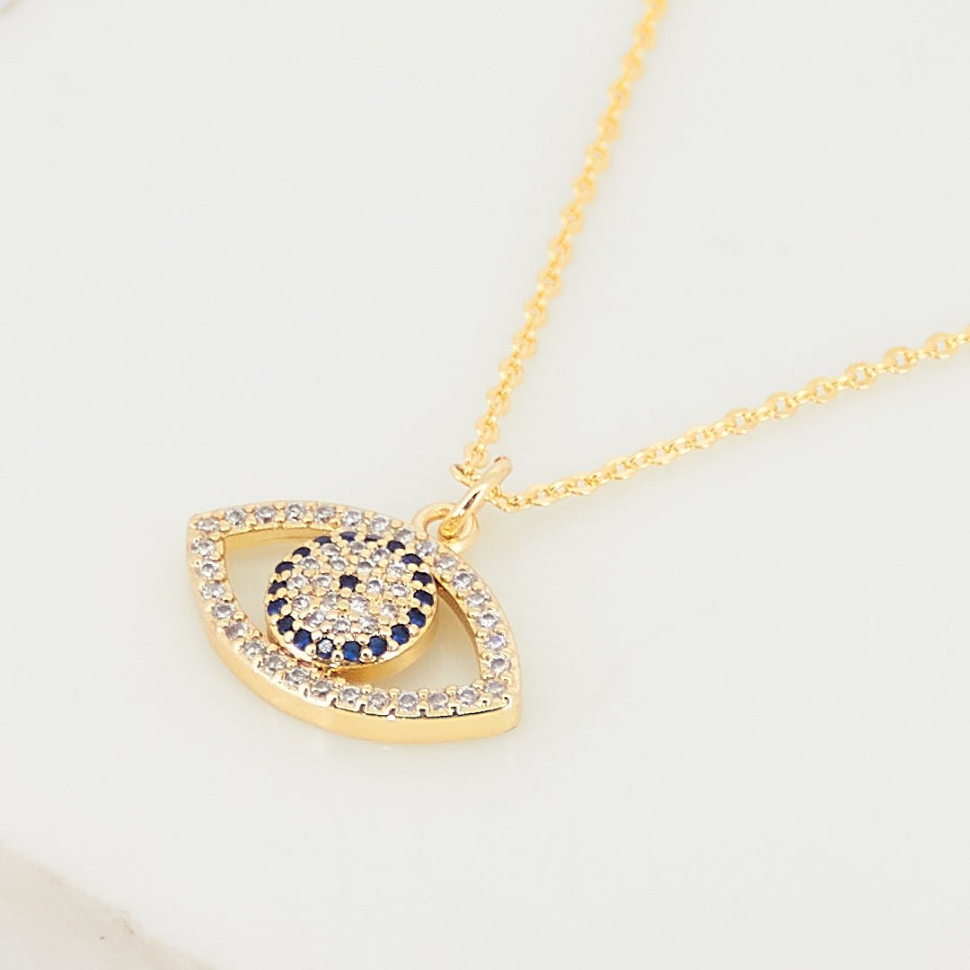Minimalist Evil Eye Necklace - Upakarnaproduct_type