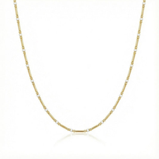 Modern Morse Necklace