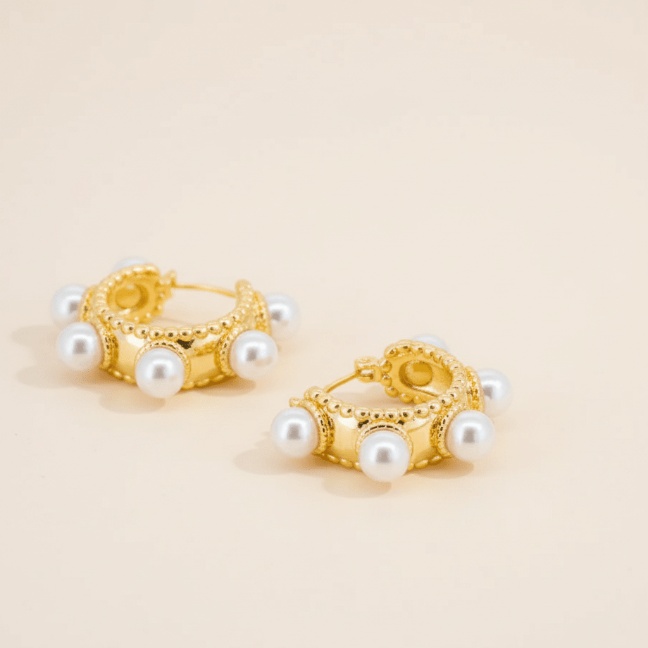 Mother Of Pearl Buttons Hoops - Upakarnaproduct_type