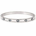 Mother of Pearl Evileye Bangle