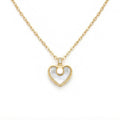 Mother Of Pearl Heart Necklace