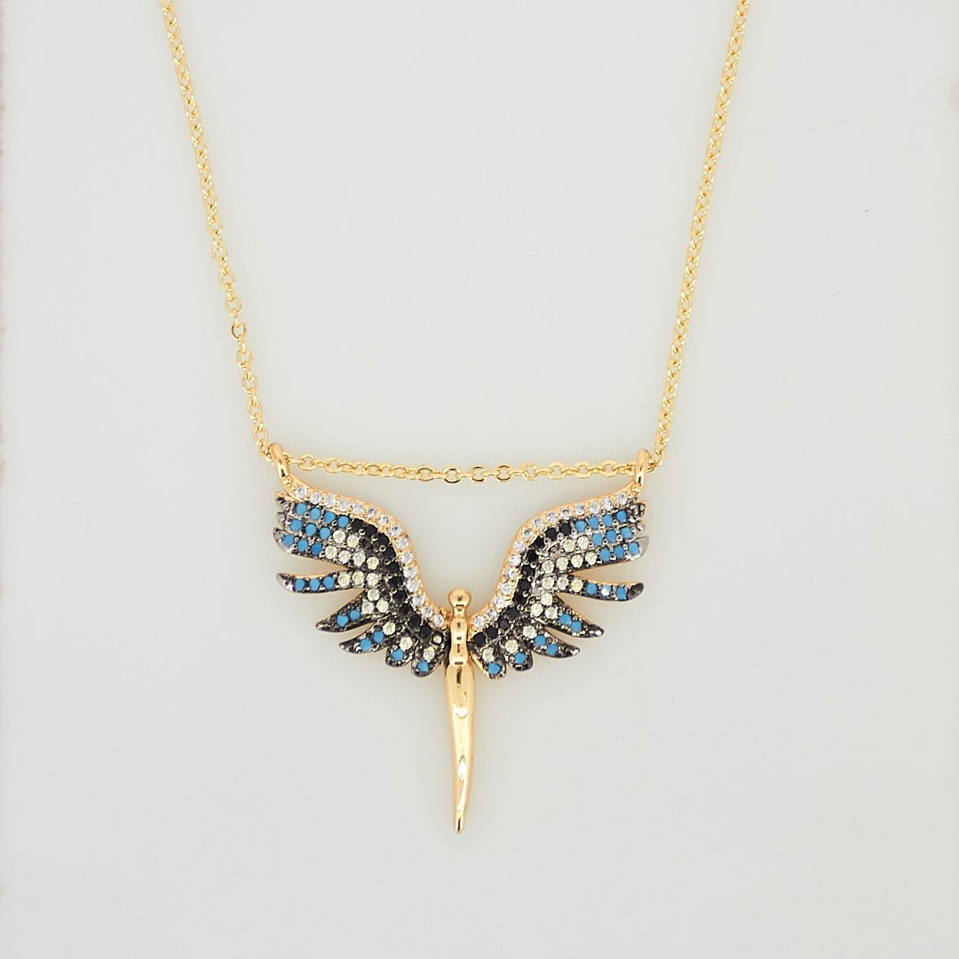 Multi Angel Wings Necklace - Upakarnaproduct_type