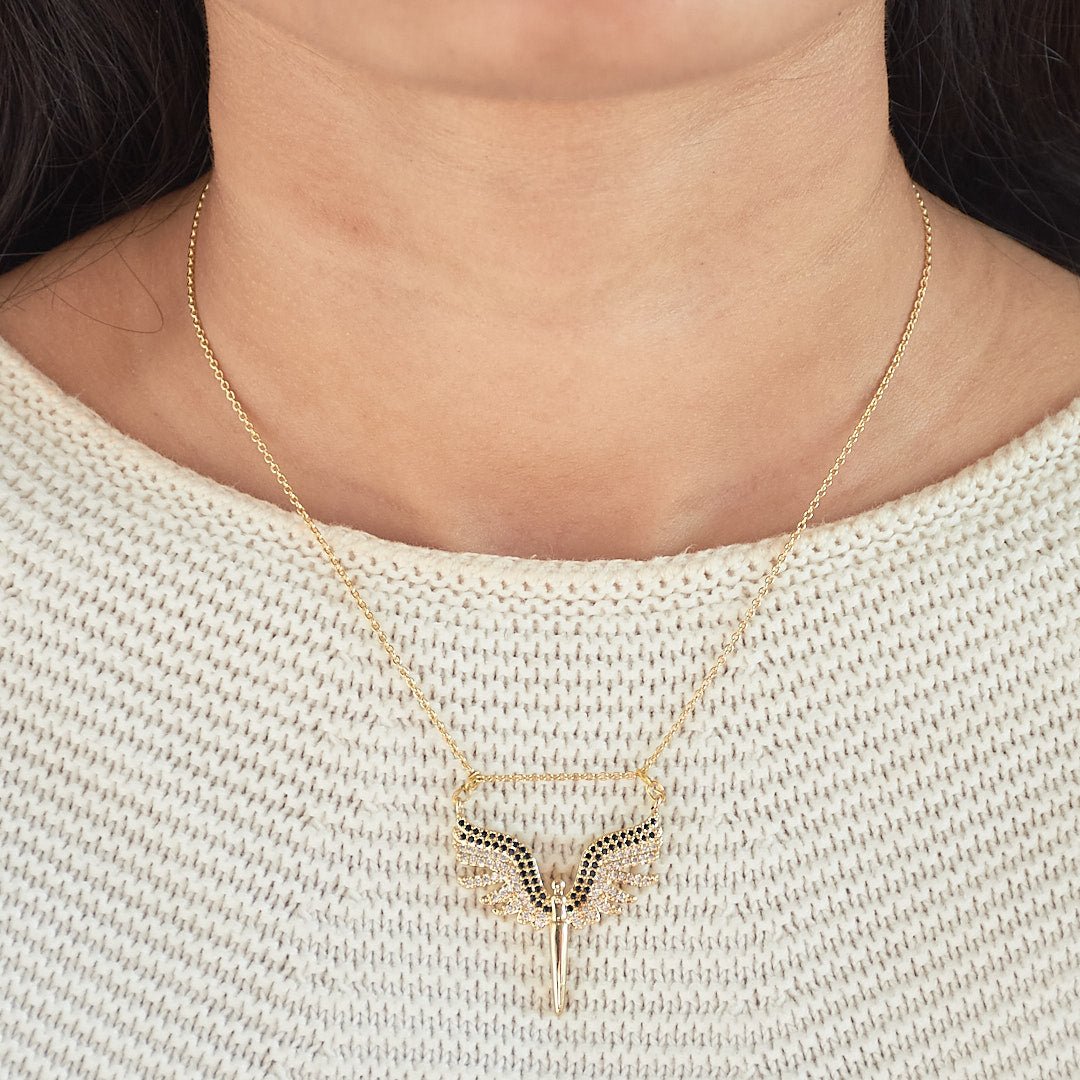 Multi Angel Wings Necklace - Upakarnaproduct_type