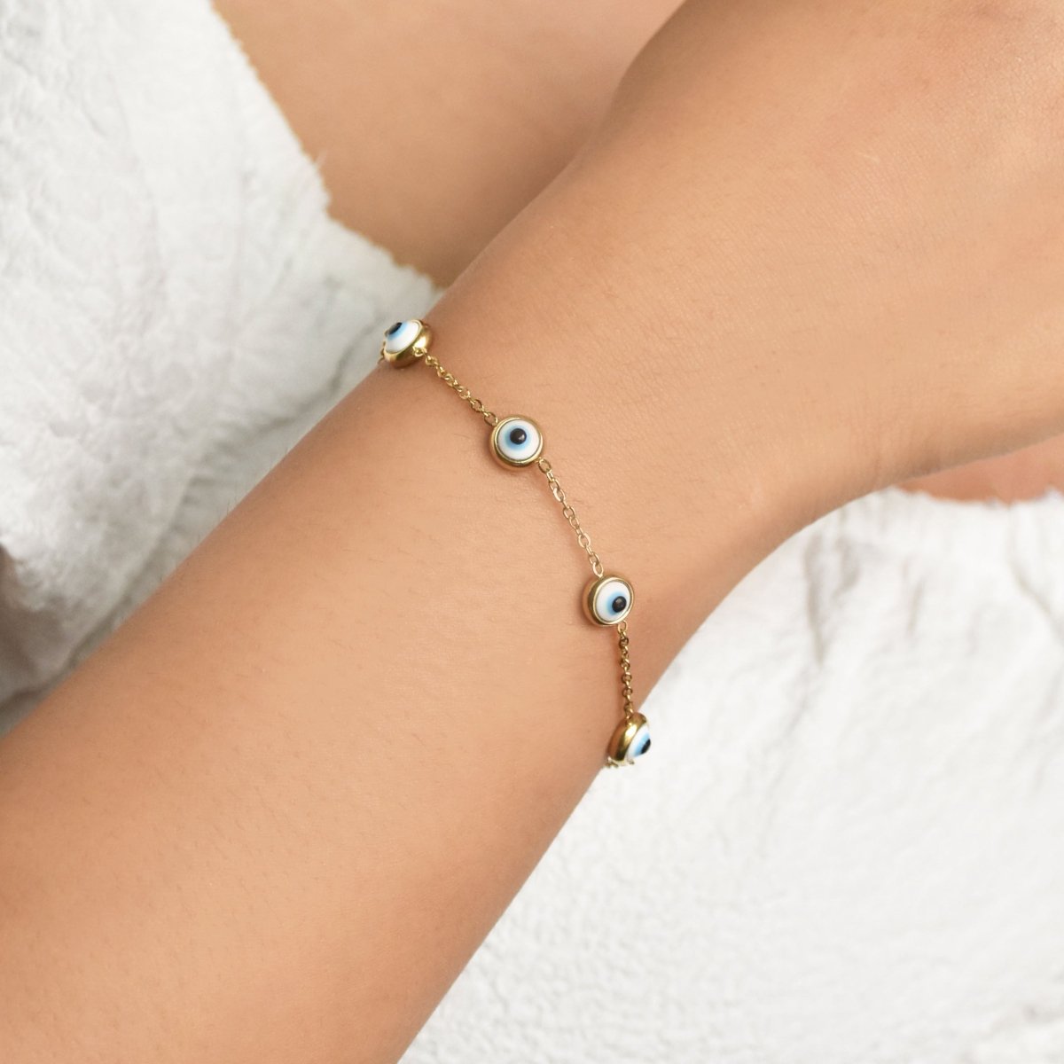 Multi Evil Eyes Bracelet - Upakarnaproduct_type