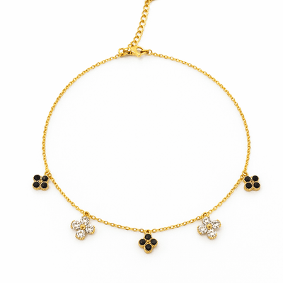 Mystic Clover Anklet | Anti-tarnish | Adjustable