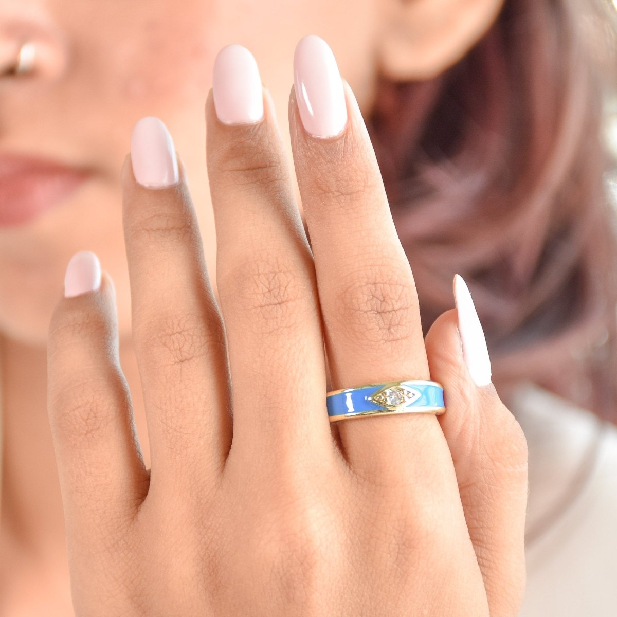 Mystic Evil Eye Ring - Upakarnaproduct_type