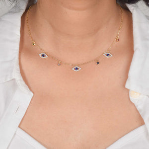 Mystic Eye shaped Evil Eye Choker