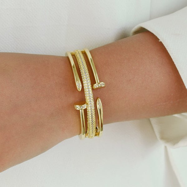 Nail Studded Thick Bangle - Upakarnaproduct_type
