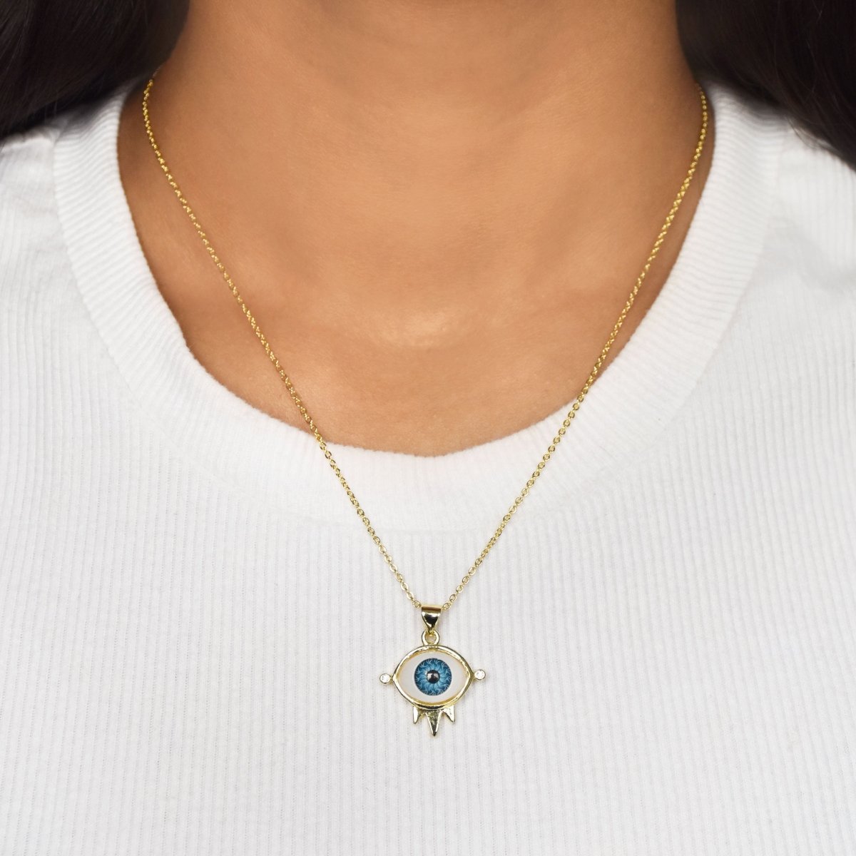 Original Evil Eye Crown Pendant - Upakarnaproduct_type