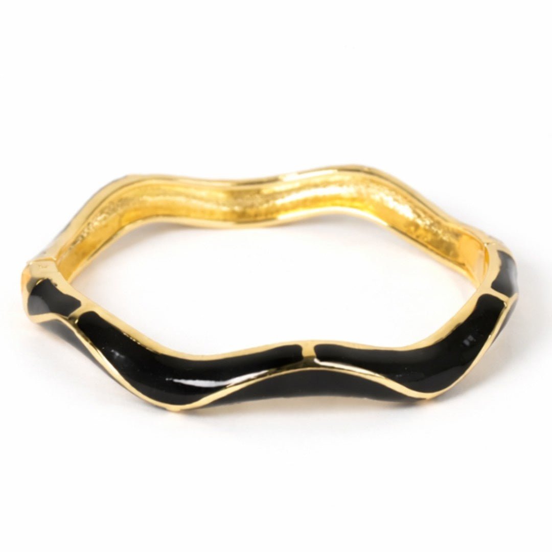 Pastel Enamel Wave Bangle - Upakarnaproduct_type