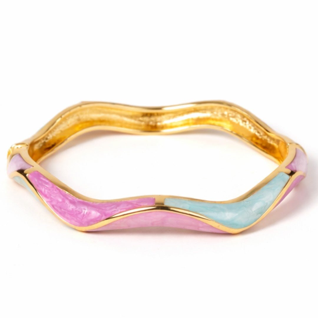 Pastel Enamel Wave Bangle - Upakarnaproduct_type