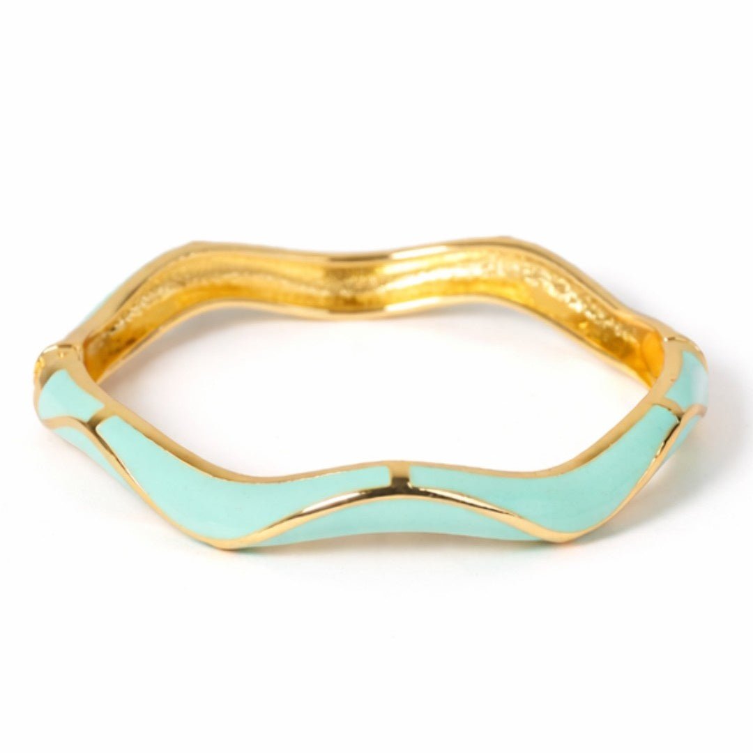 Pastel Enamel Wave Bangle - Upakarnaproduct_type