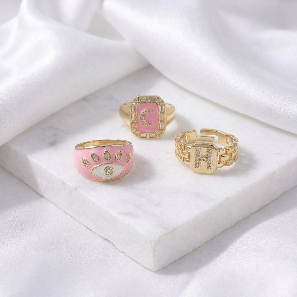 Pastel Essence Ring Stack - Upakarnaproduct_type