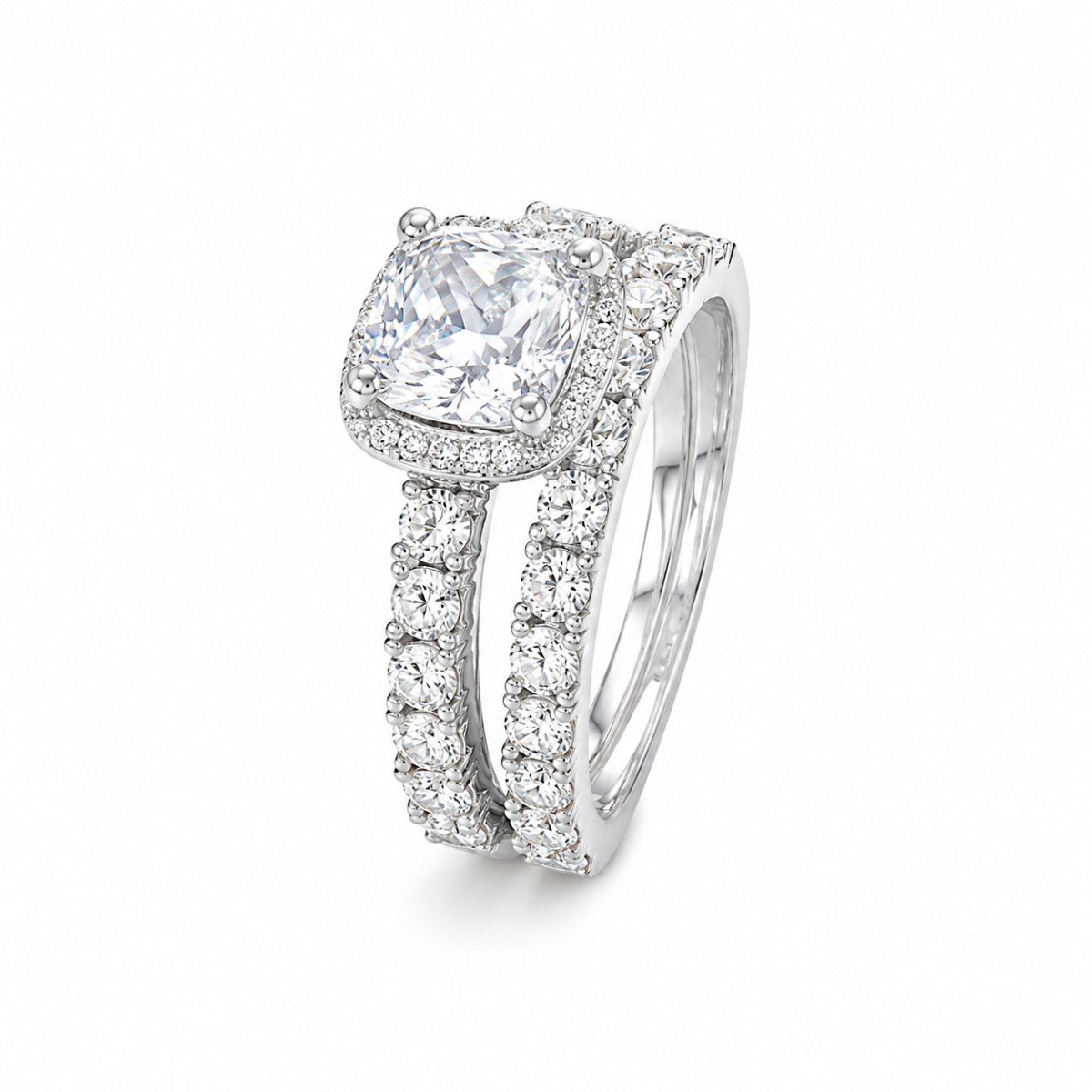 Pave Diamond Ring Set - Upakarnaproduct_type