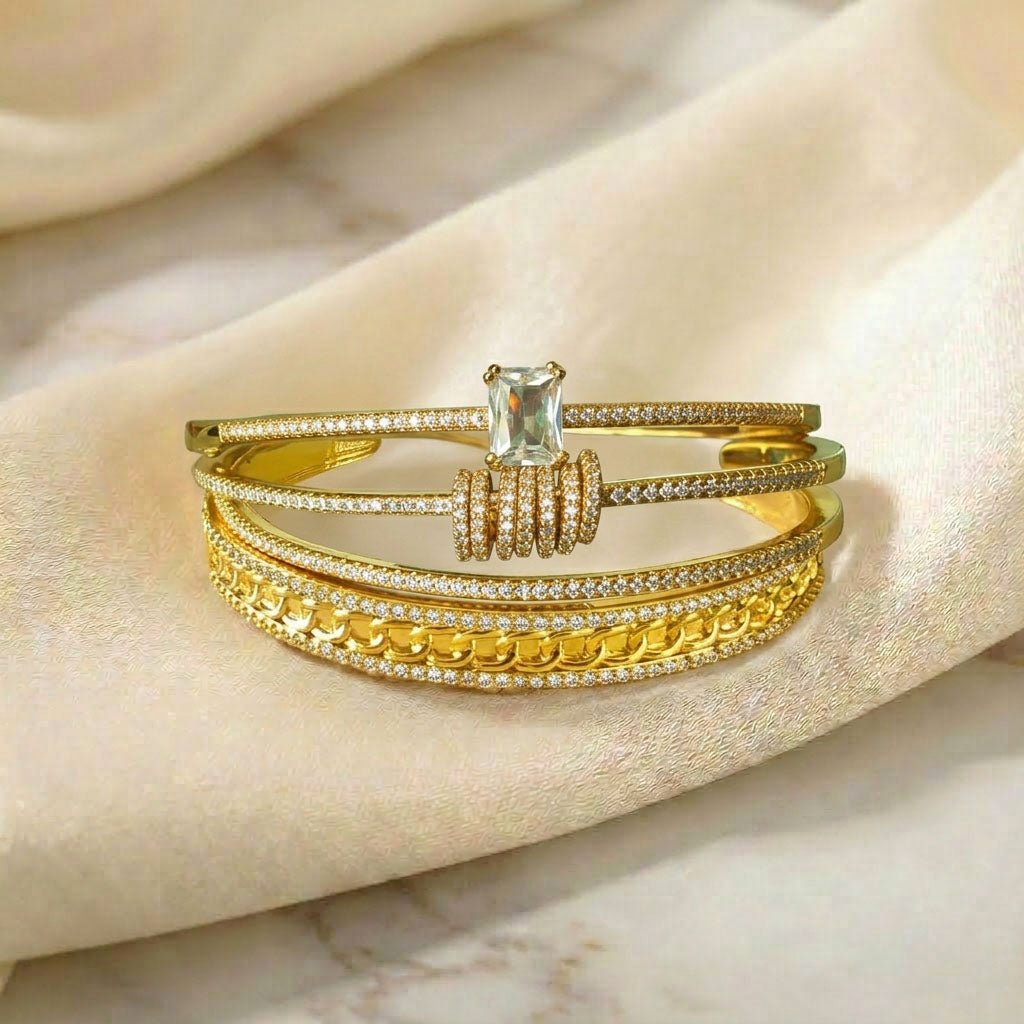 Pave Shine Bangle Stack - Upakarnaproduct_type