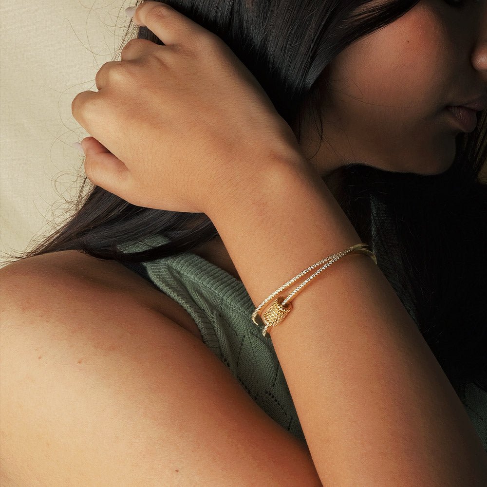 Pave Shine Bangle Stack - Upakarnaproduct_type