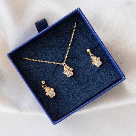 Paw Necklace Set + Gift Box - Upakarnaproduct_type